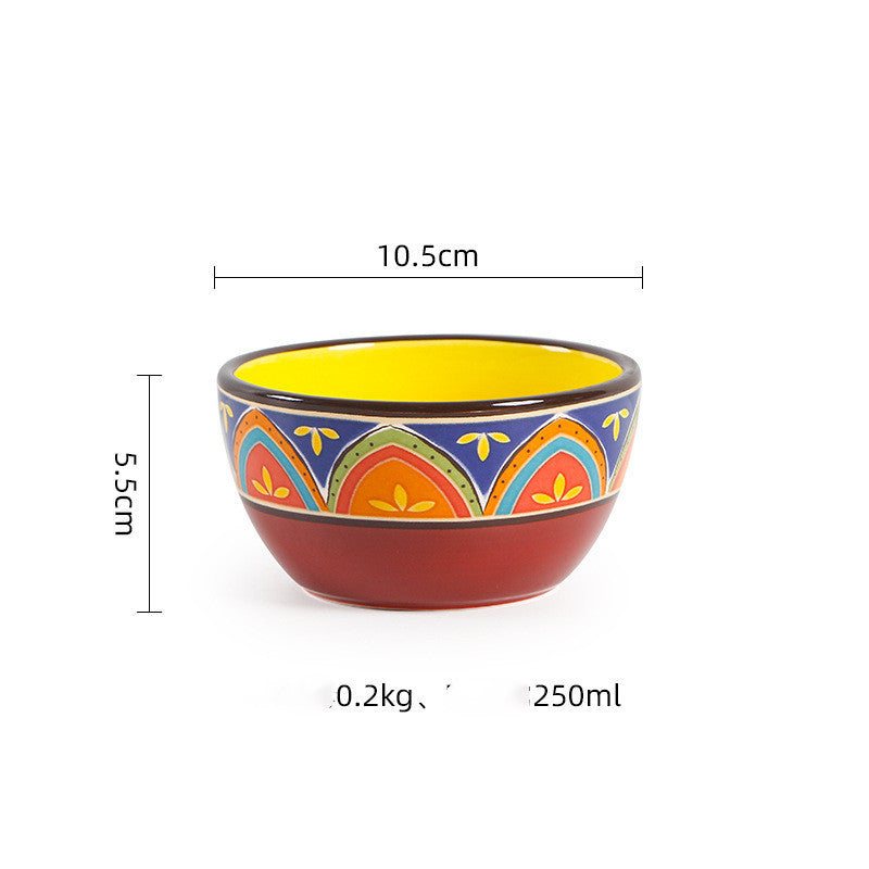 Hand-Painted Ceramic Salad Pots & Bowls