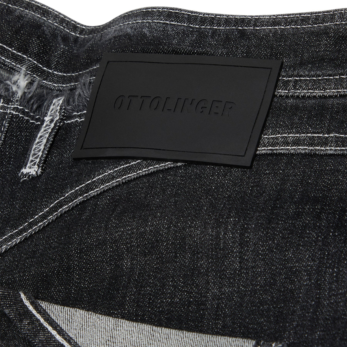 Ottolinger Open Back Jeans Hotpants (Black wash)