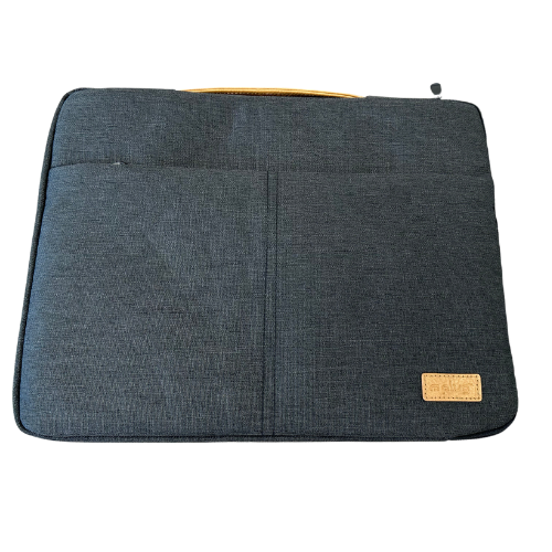 Plug 15.6-Inch Premium Laptop Mac Sleeve, Protective Case with Zipper - Gray