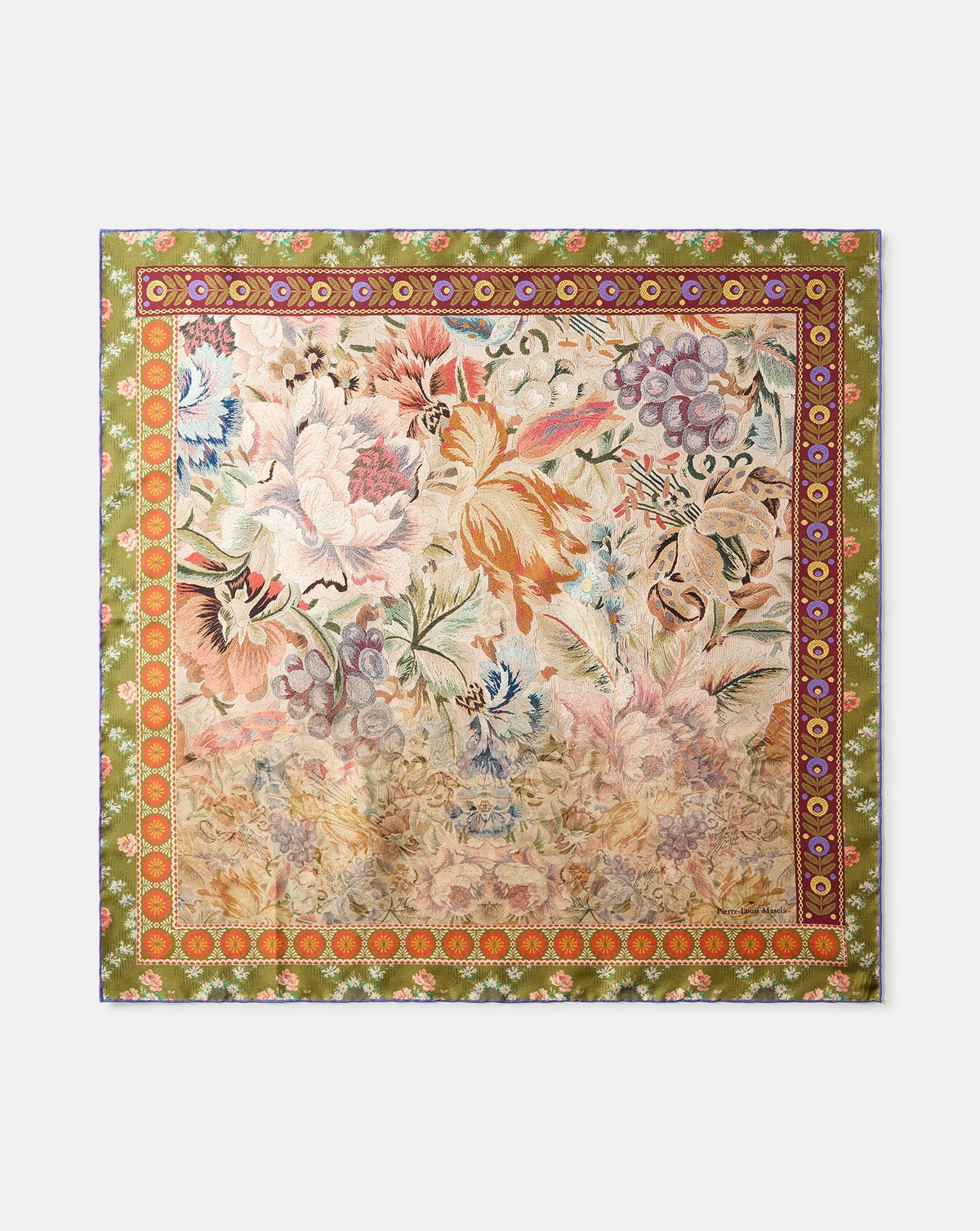 Floral Bandana Silk Scarf