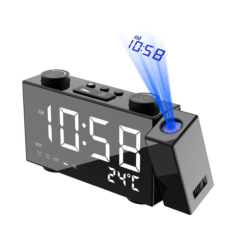 FM Radio Projection Alarm Clock