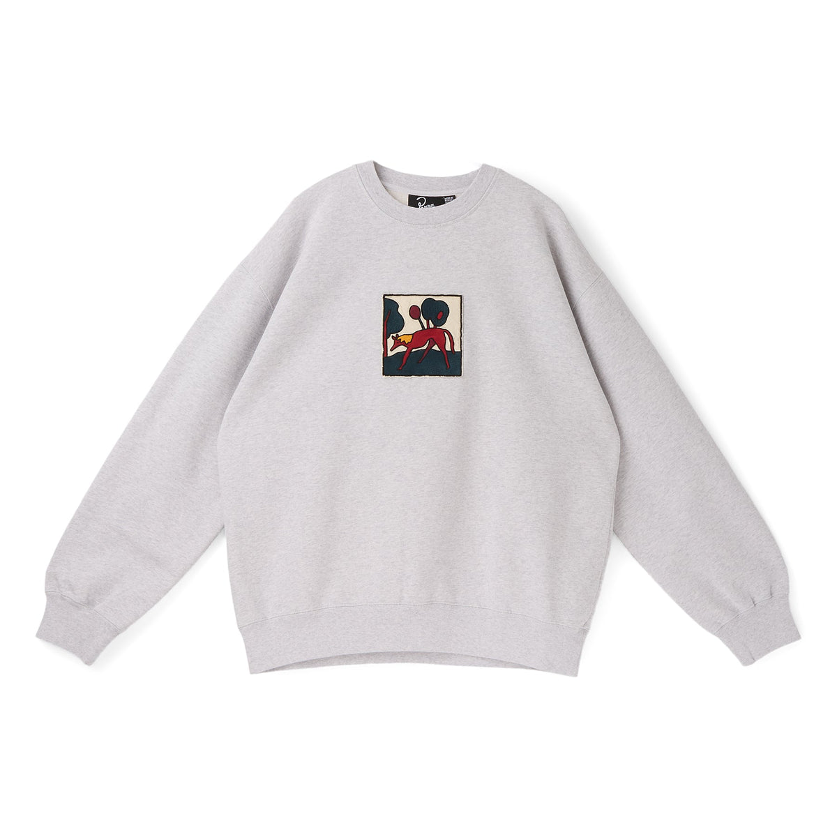By Parra Long Lost Leg Crew Neck Sweatshirt (Heather Grey)