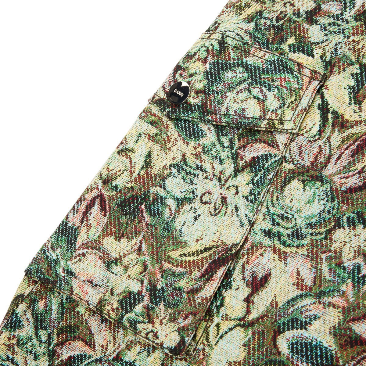 GANNI Tapestry Twill Pants (Jadeite )