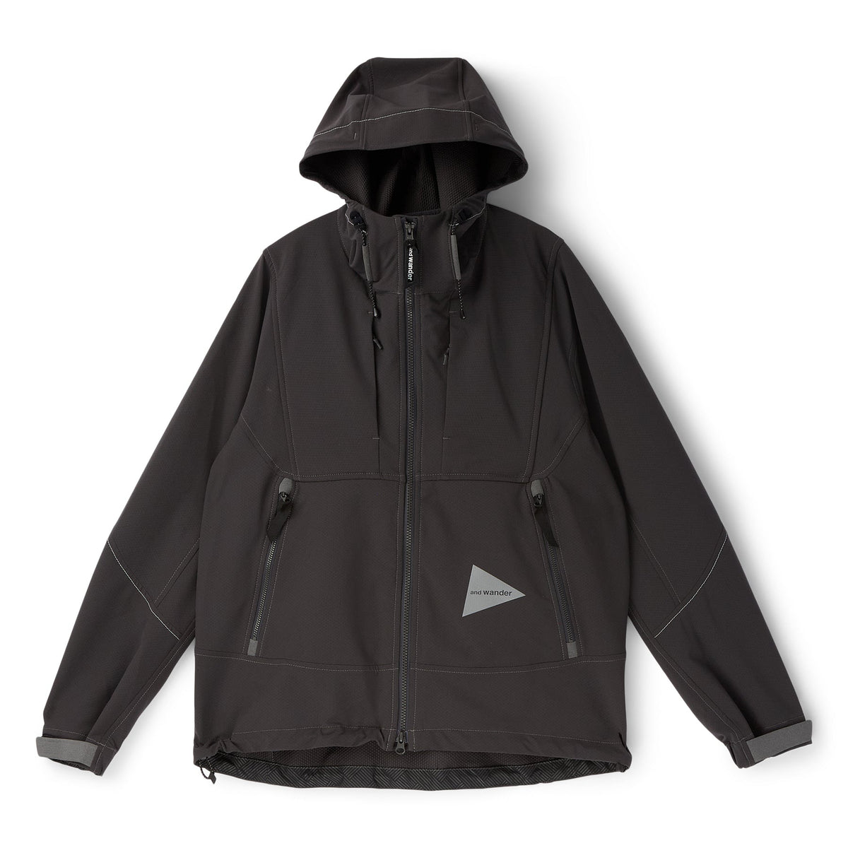 and wander 6 light stretch shell jacket (Charcoal)