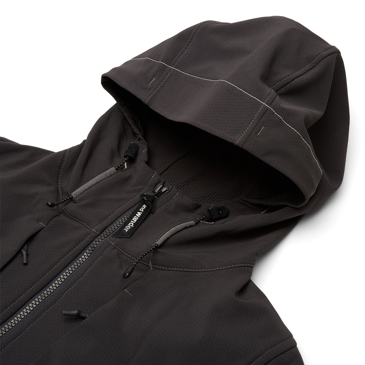 and wander 6 light stretch shell jacket (Charcoal)
