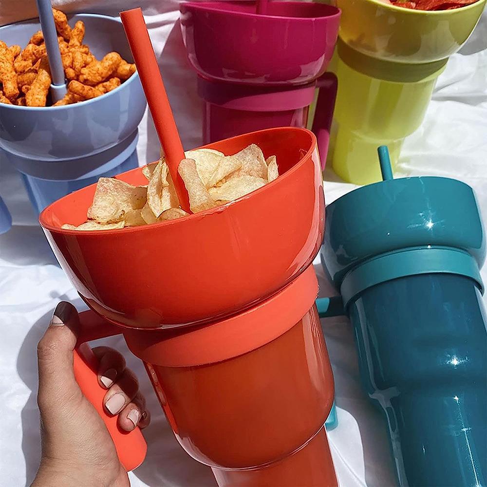 Snack & Sip Handle Straw Cup