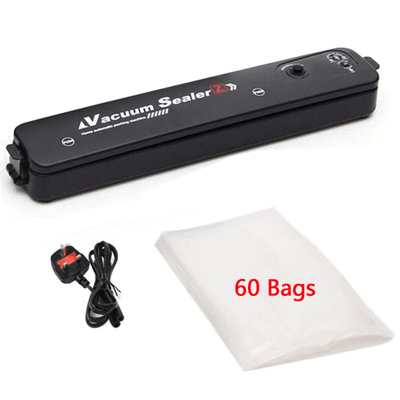 Vacuum Food Sealer Automatic Manual Sealer Dry Wet Pack Machine With 60 Bags UK