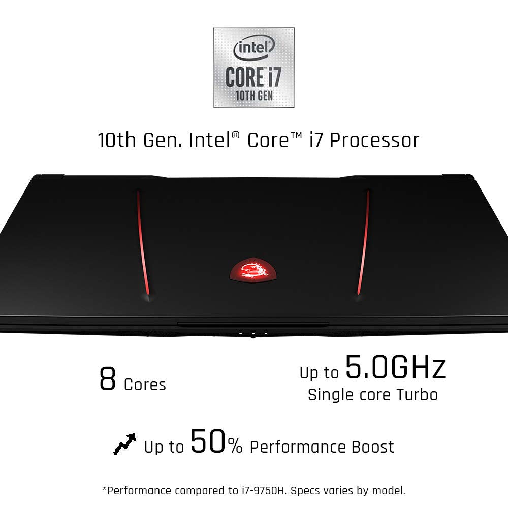MSI GE75 Raider 10SGS-287 17.3" 300Hz Laptop - Intel Core i7-10875H - RTX 2080 Super - 32GB RAM - 1TB NVMe SSD - Win10, Black - GE7510287