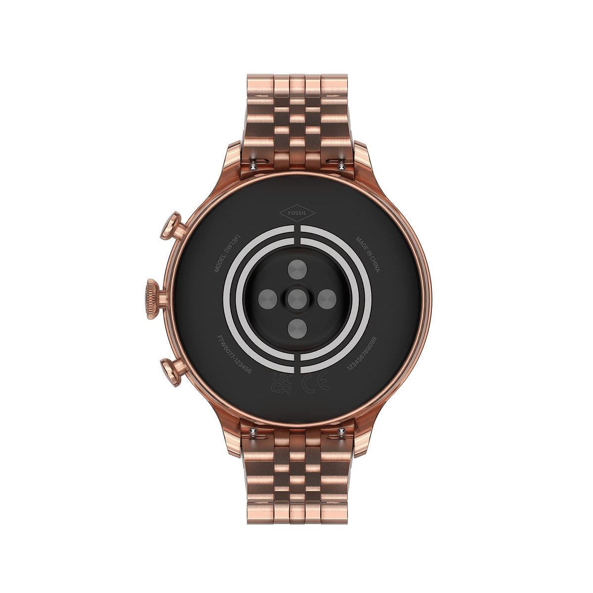 Fossil Gen 6 Smartwatch 42mm Rose Gold-Tone Stainless Steel - Rose Gold - FTW6077V
