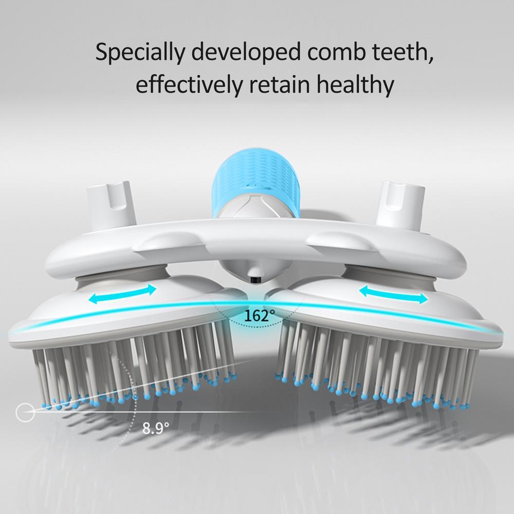 Double-Headed Pet Brush with Negative Ion