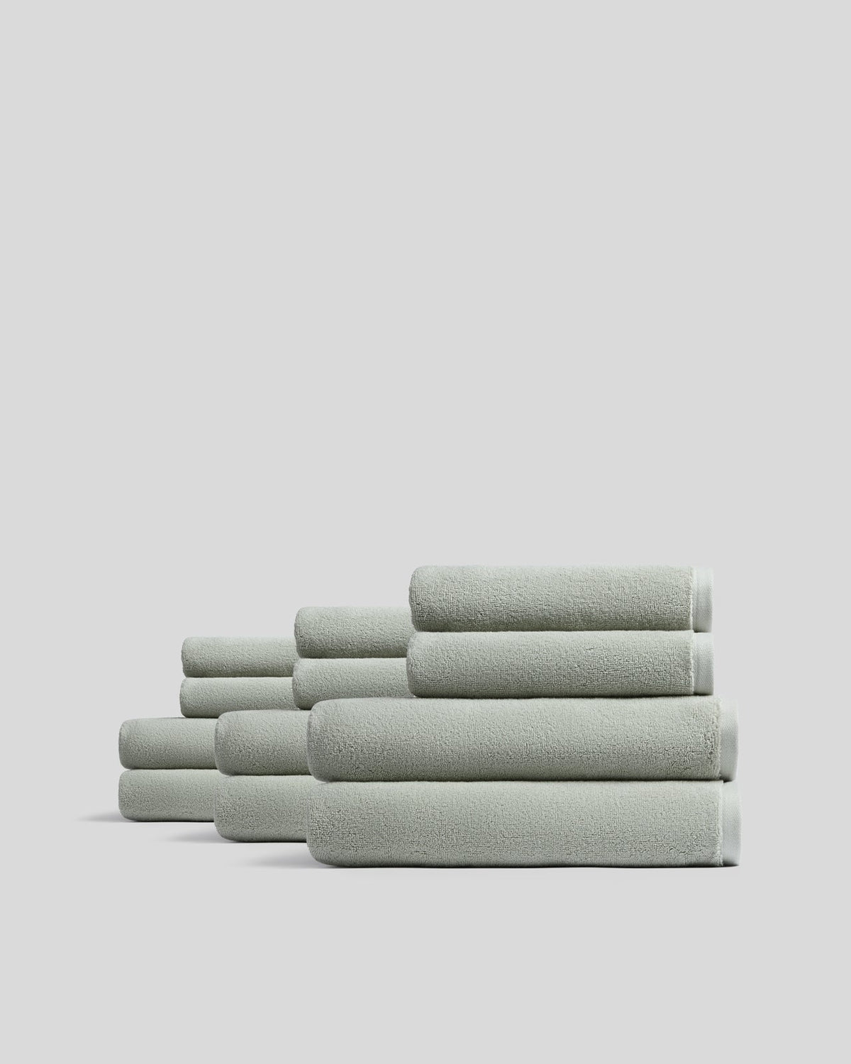 6+6 Organic Plush Bath Bundle - Sage