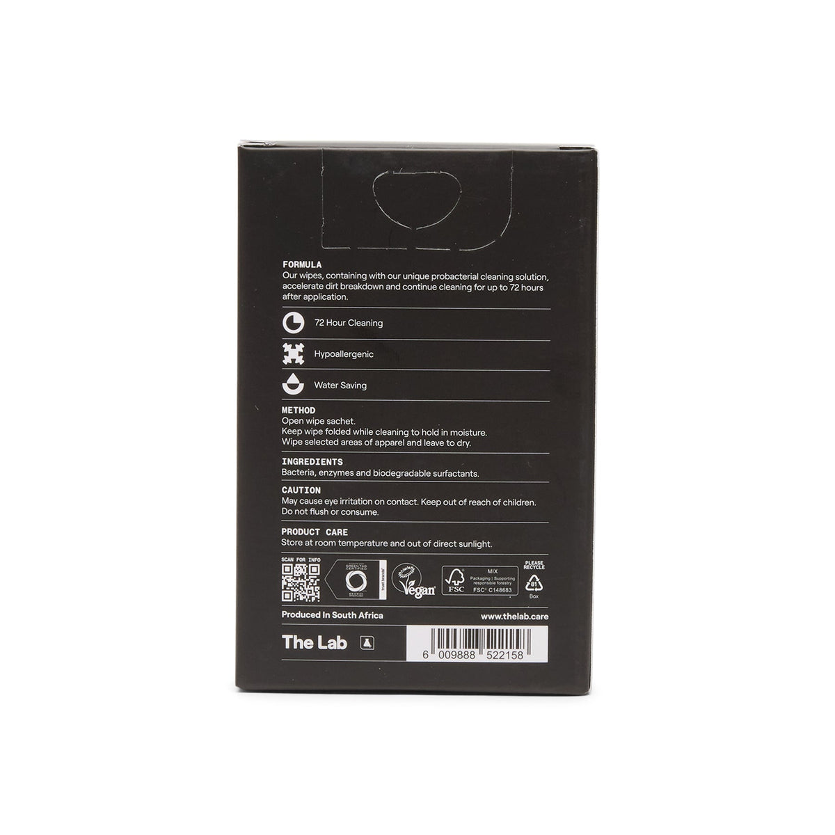 The Lab Apparel Refresh Wipes (12 count box) (Multi)