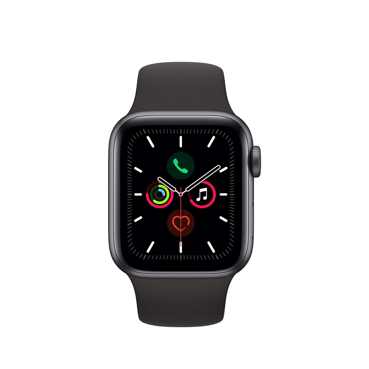 Apple Watch Series 5 (GPS, 40MM) - Space Gray Aluminum Case with Black Sport Band - MWV82LL/A