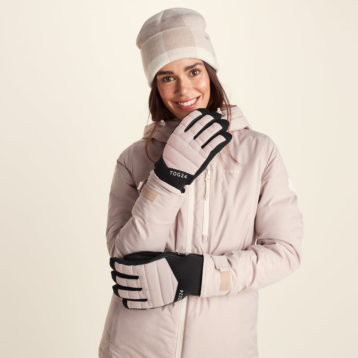 Adventure Waterproof Insulated Ski Gloves - Simply Taupe