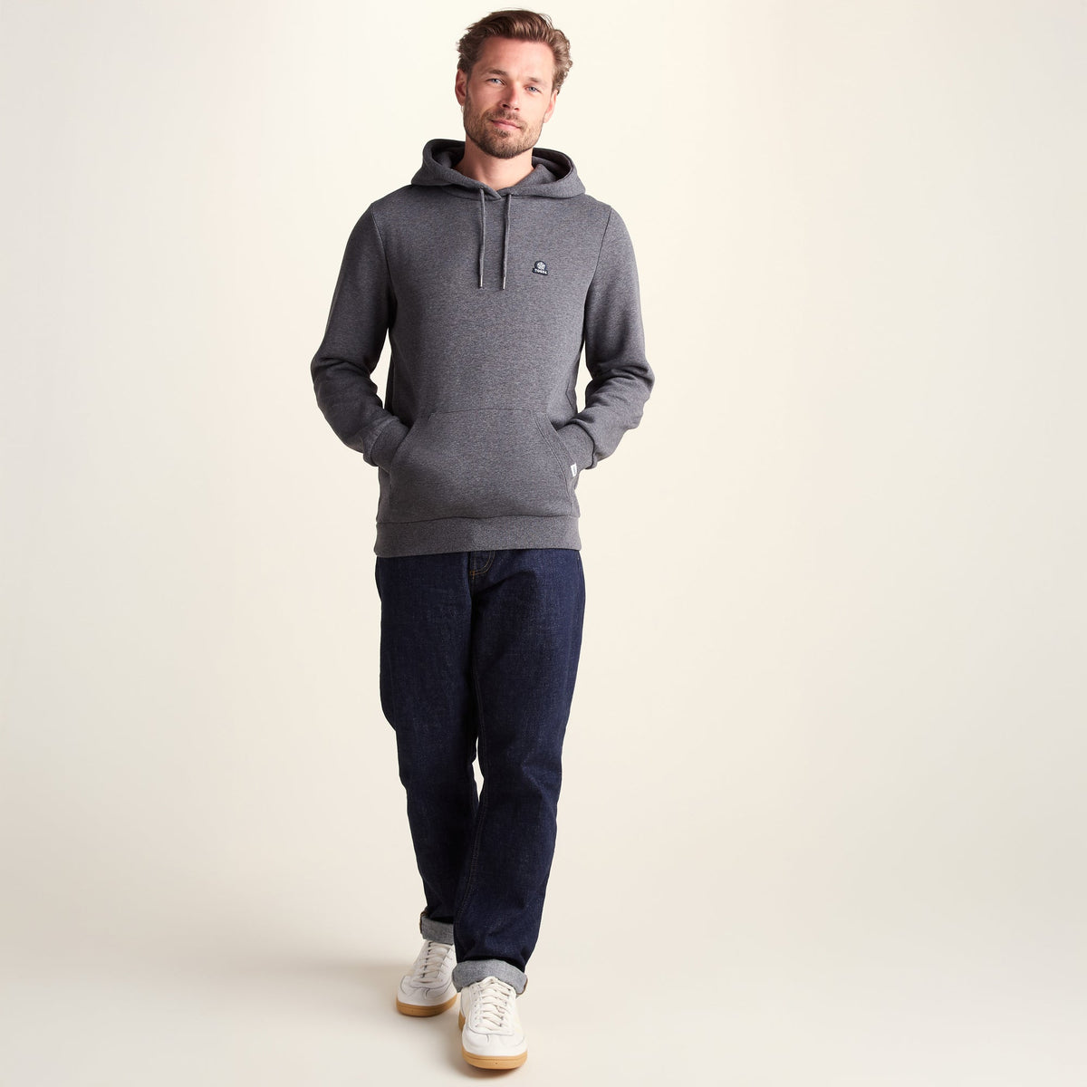 Akerman Mens Supersoft Hoody - Dark Grey Marl