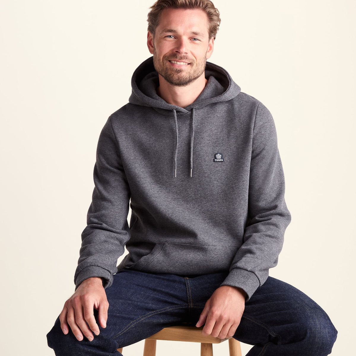 Akerman Mens Supersoft Hoody - Dark Grey Marl