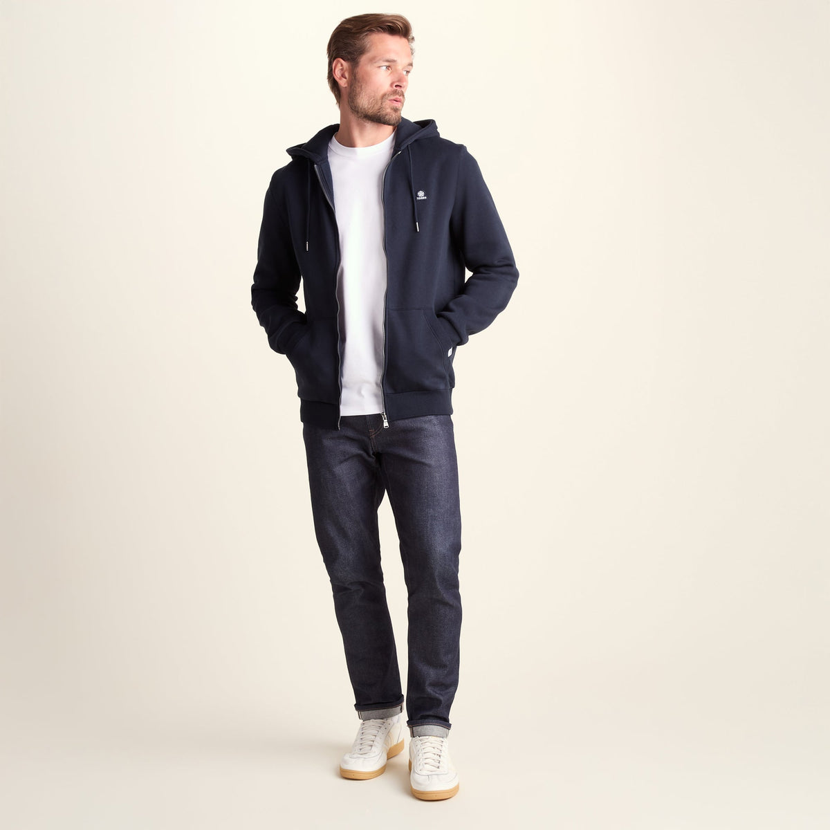Alden Mens Supersoft Hoody - Dark Indigo