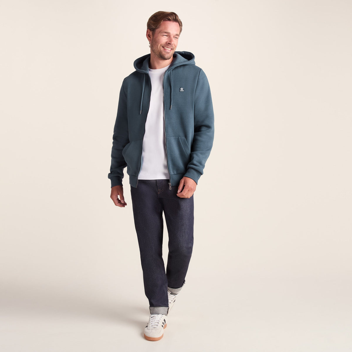 Alden Mens Supersoft Hoody - Arctic Blue