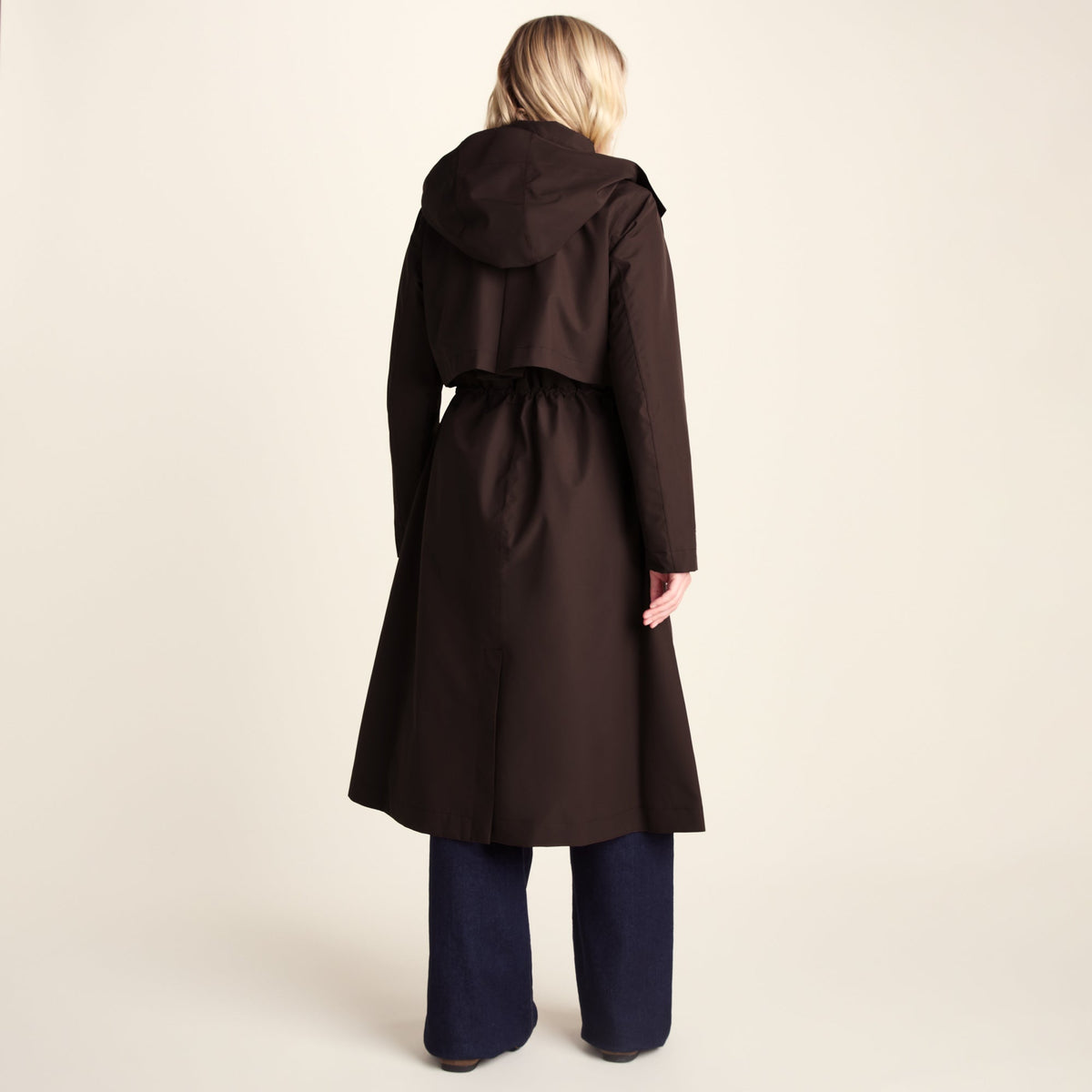 Alva Womens Waterproof Trench Coat - Chocolate Brown