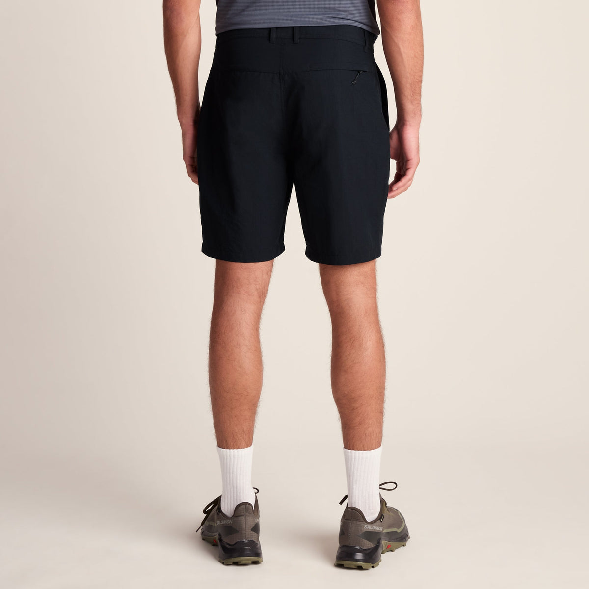 Amble Mens Lightweight Ripstop Performance Shorts - Black