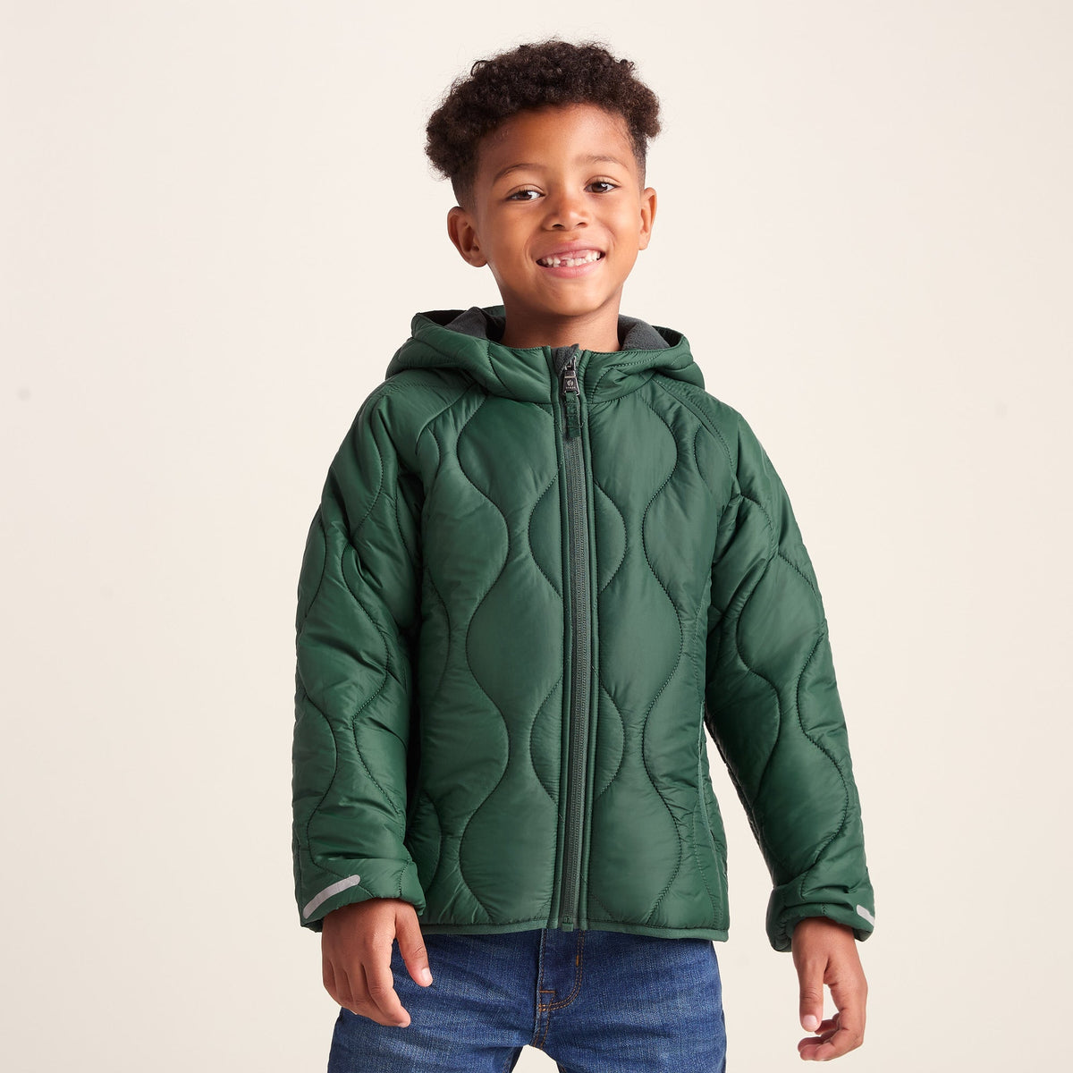 Arbor Kids Shower Resistant Padded Jacket - Dark Fern