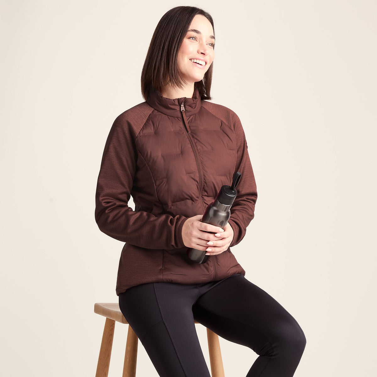 Arna Womens Lightweight Insulated Hybrid Jacket - Raspberry