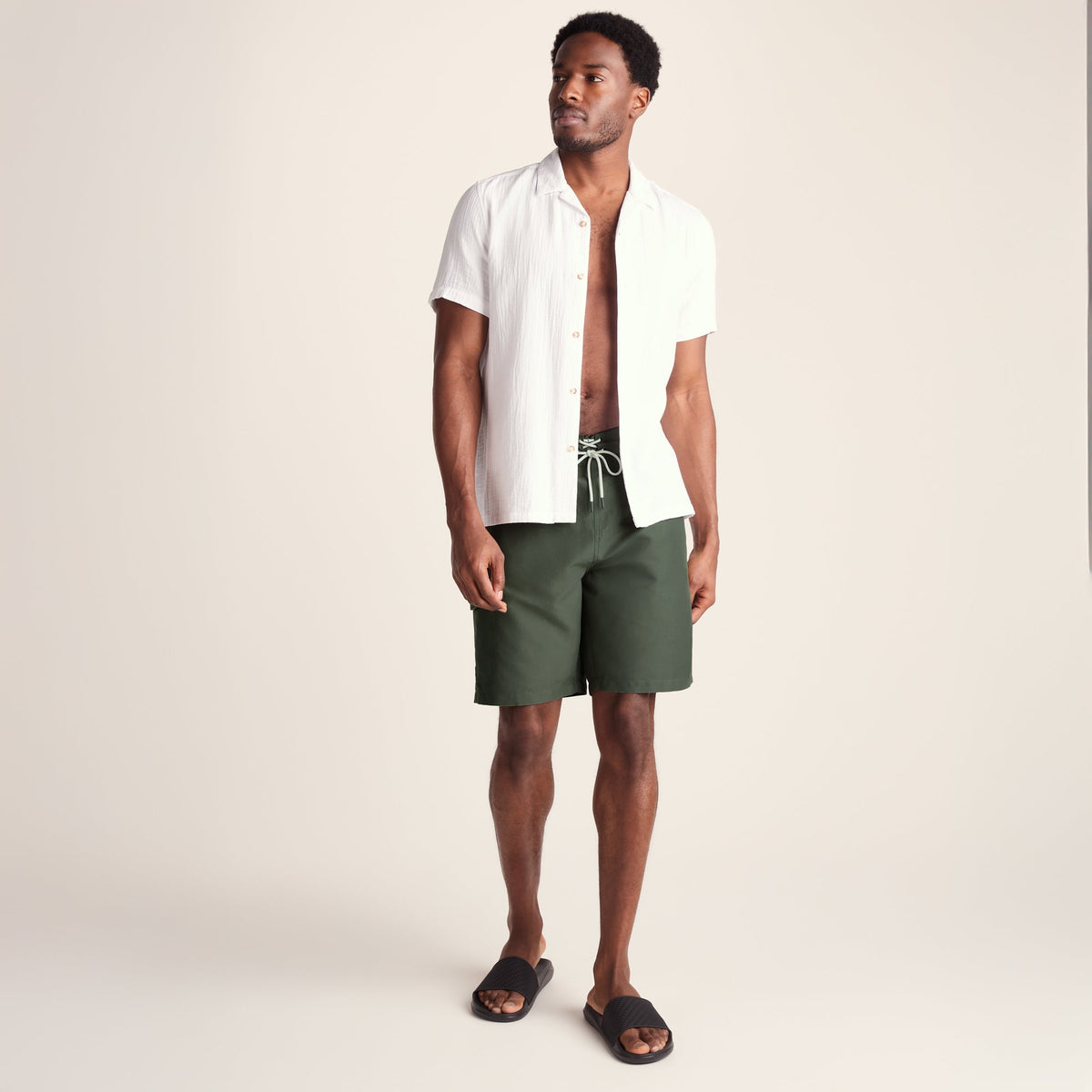Aslan Mens Swimshorts - Forage Green