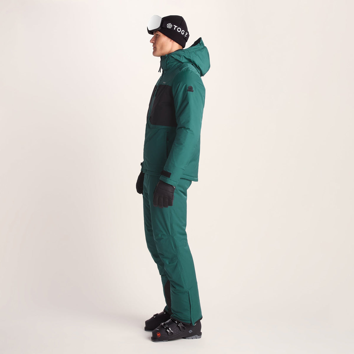 Avoriaz Mens Performance Waterproof Insulated Ski Jacket - Dark Turquoise/Black