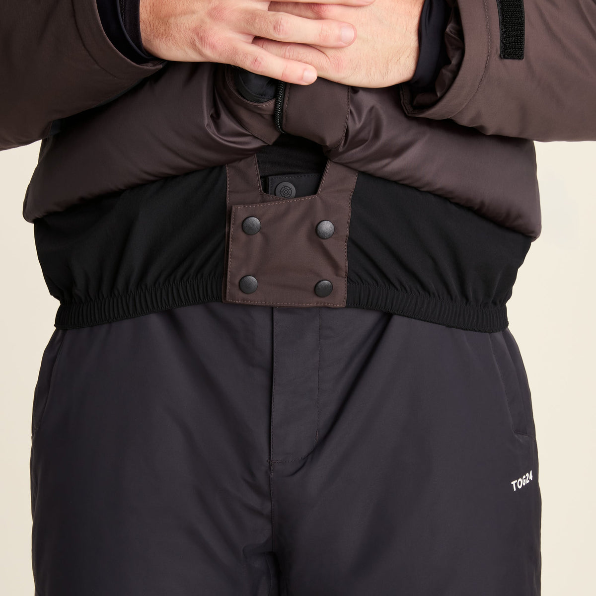 Avoriaz Mens Performance Waterproof Insulated Ski Jacket - Chocolate Brown