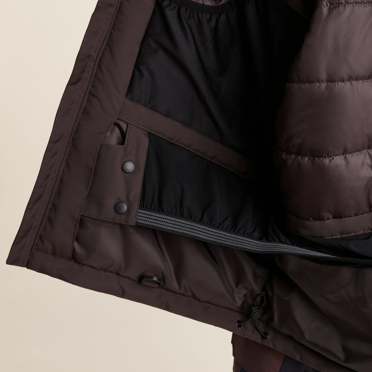 Avoriaz Mens Performance Waterproof Insulated Ski Jacket - Chocolate Brown