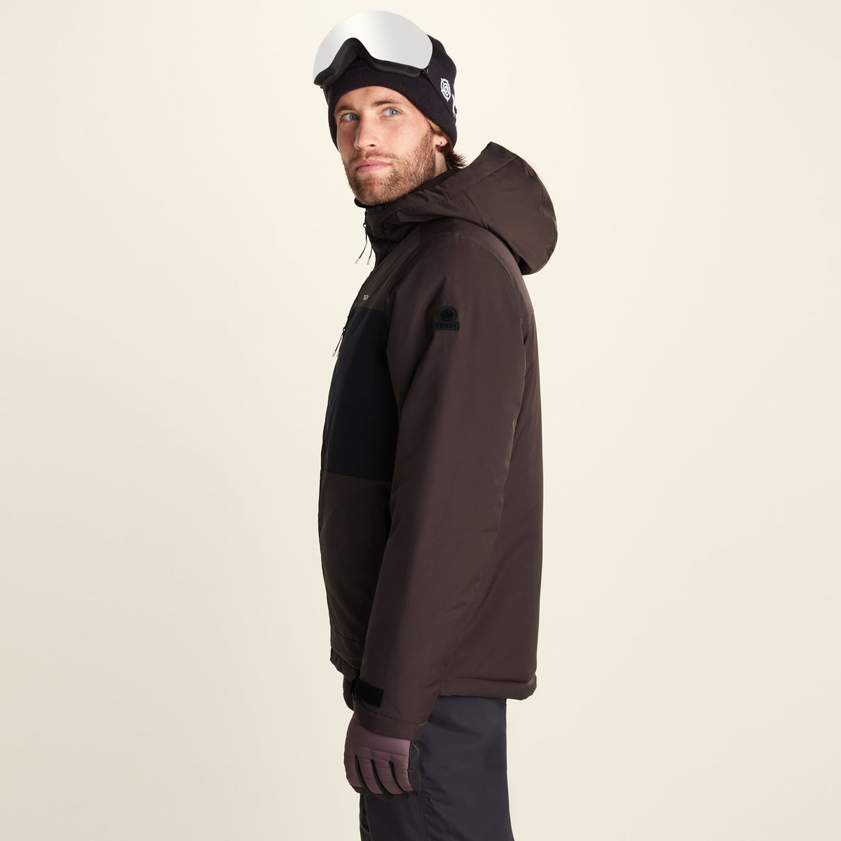 Avoriaz Mens Performance Waterproof Insulated Ski Jacket - Chocolate Brown
