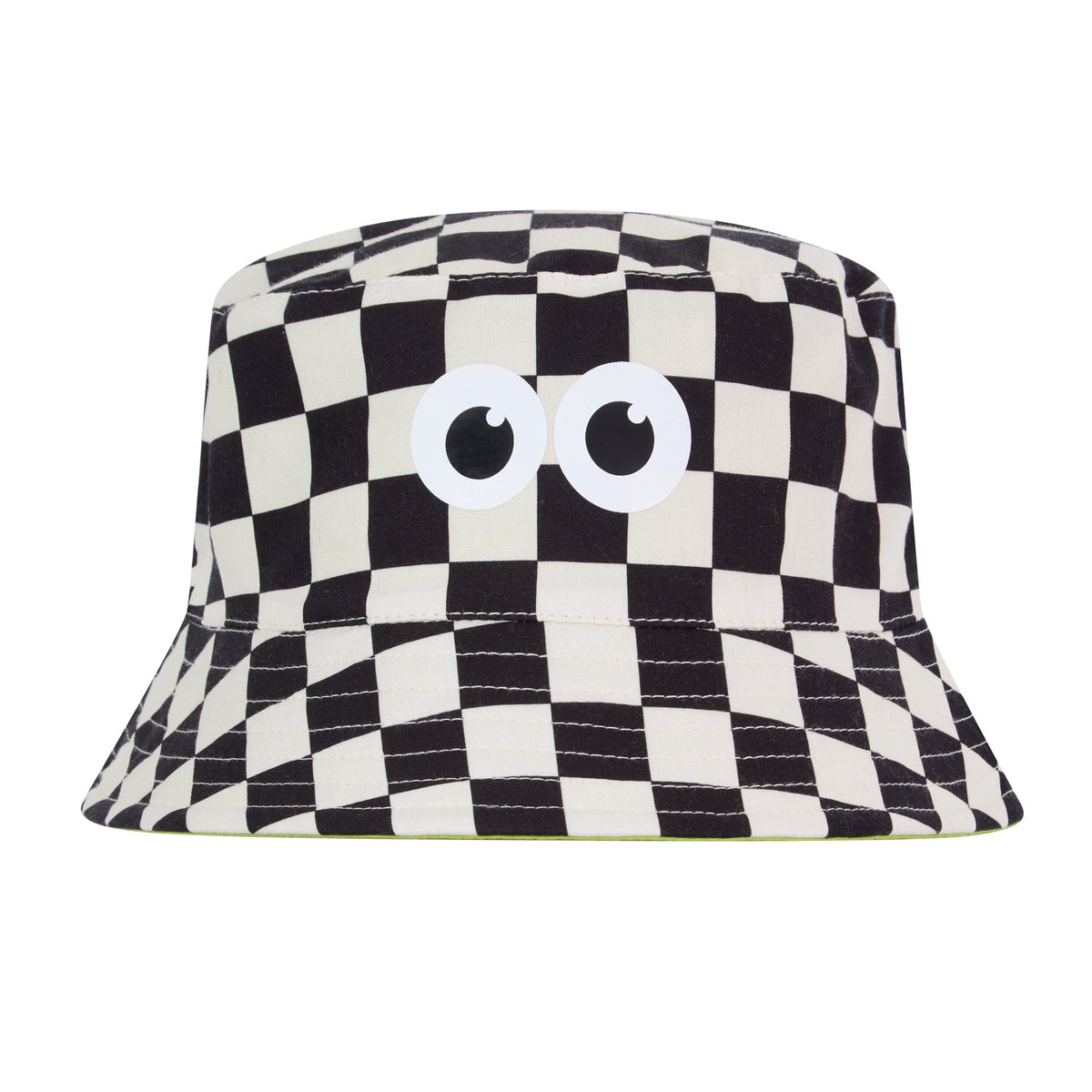 Balkhi Kids Shaun the Sheep Bucket Hat - Black White Checkerboard