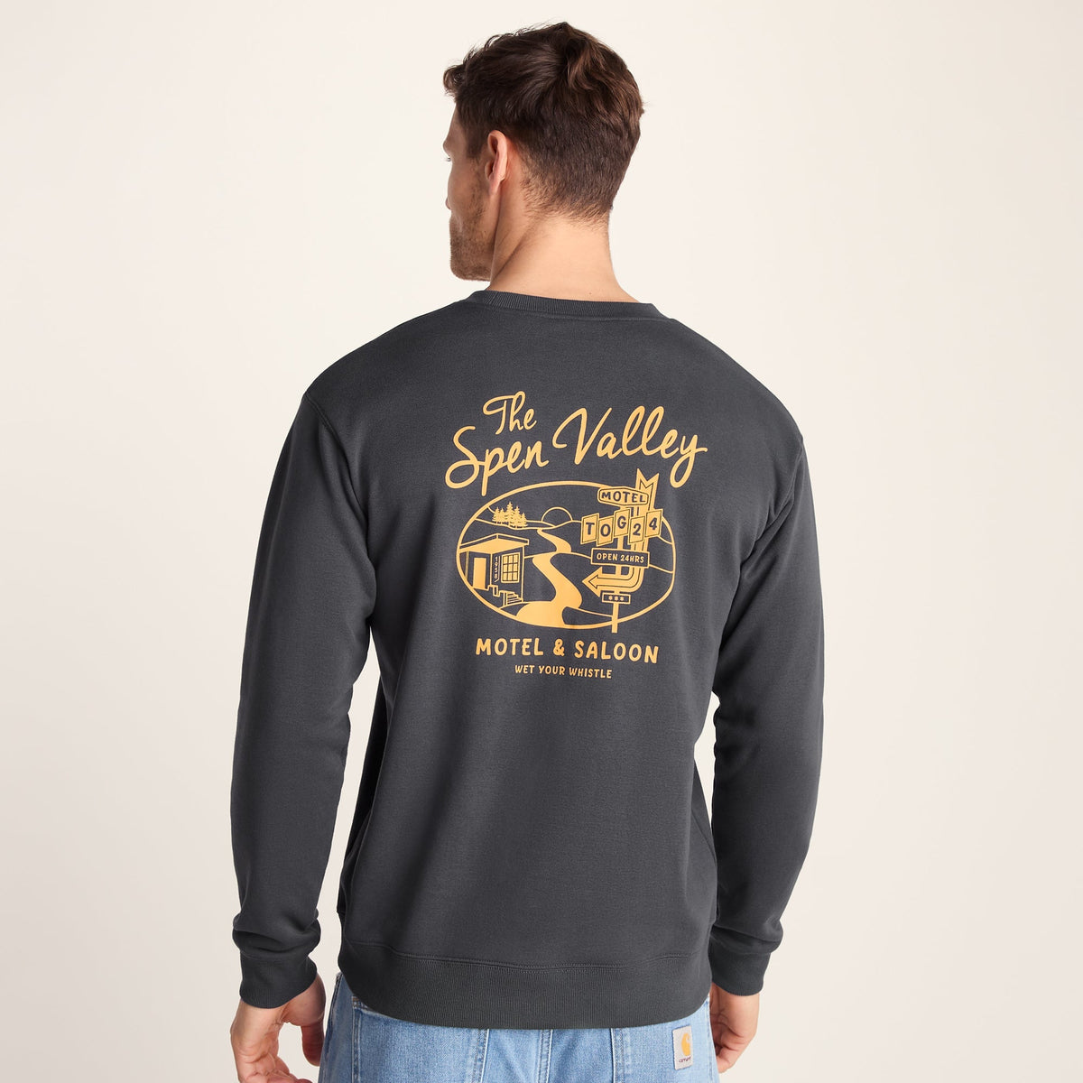 Barnaby Mens Relaxed Fit Supersoft Sweat - Deep Slate