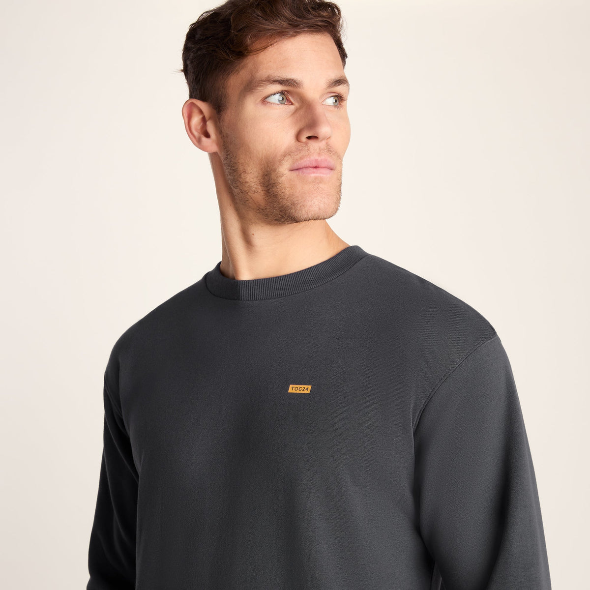 Barnaby Mens Relaxed Fit Supersoft Sweat - Deep Slate