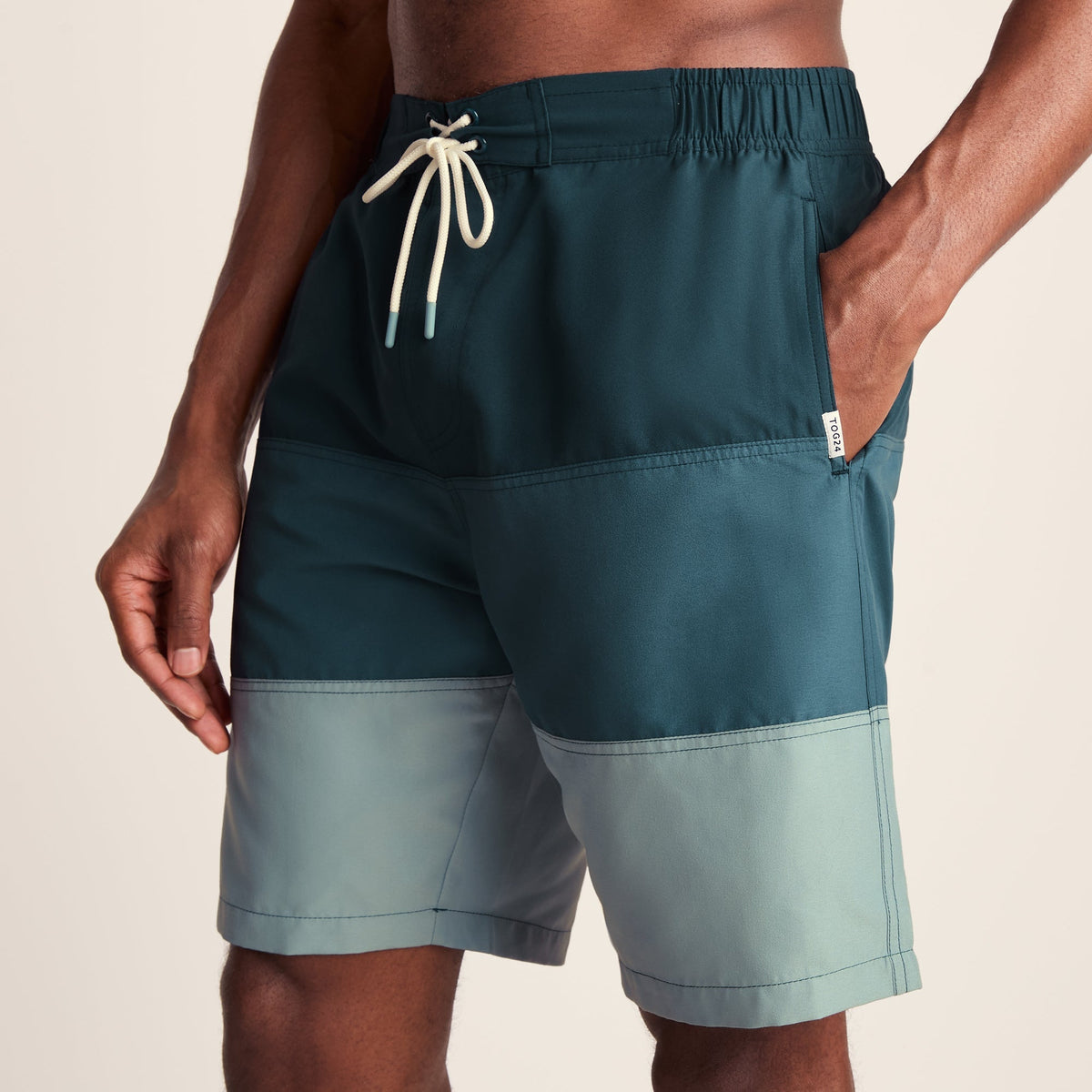 Bendon Mens Swimshorts - Deep Teal/Aegean Teal/Summer Sky