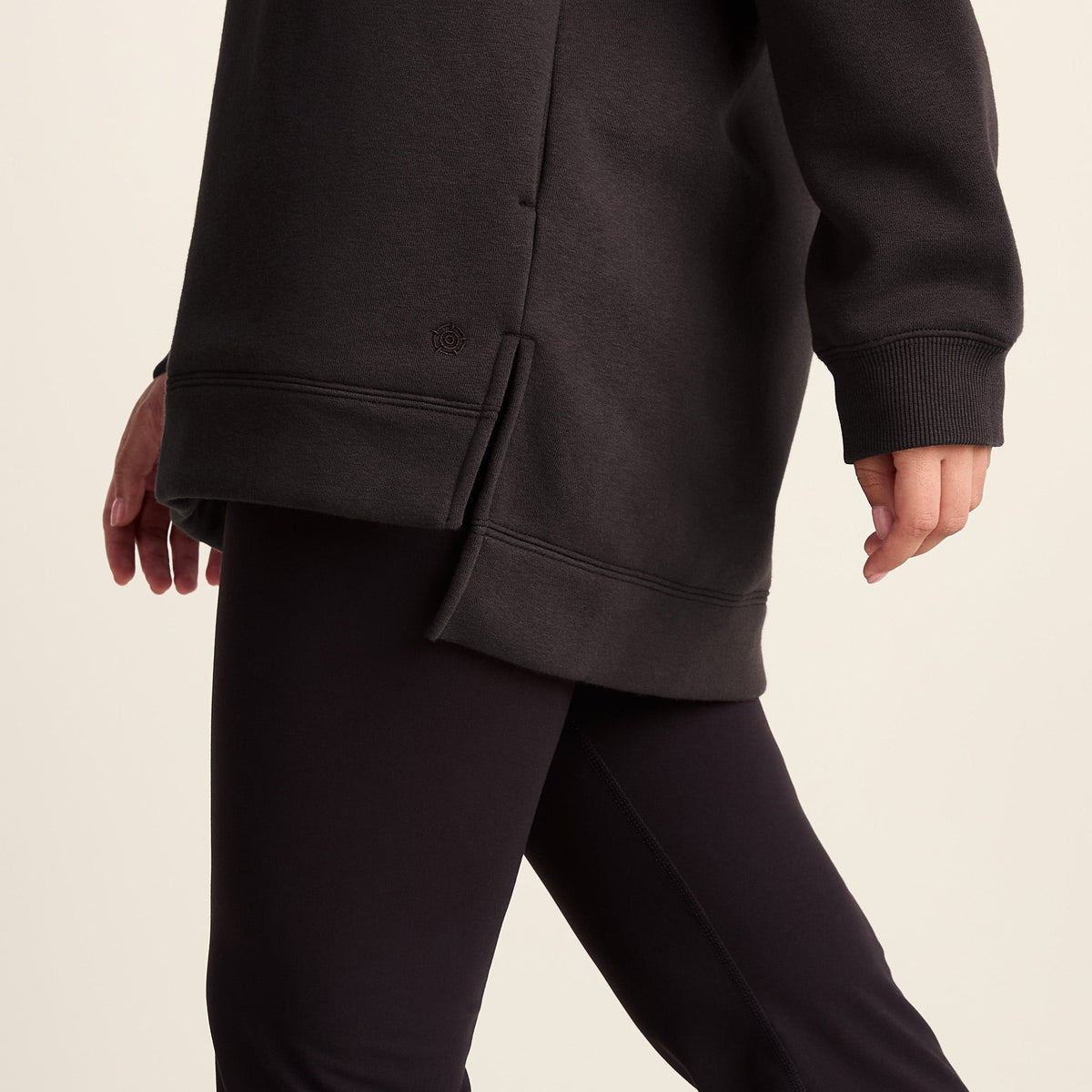 Betty Womens Longline Supersoft Hoody - Chocolate Brown