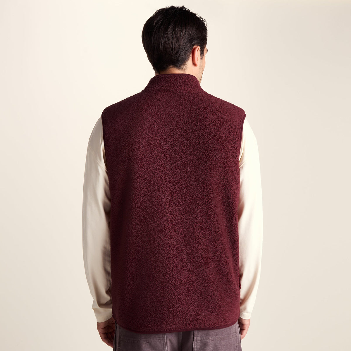 Brierly Mens Thermal Sherpa Gilet - Burnt Caramel