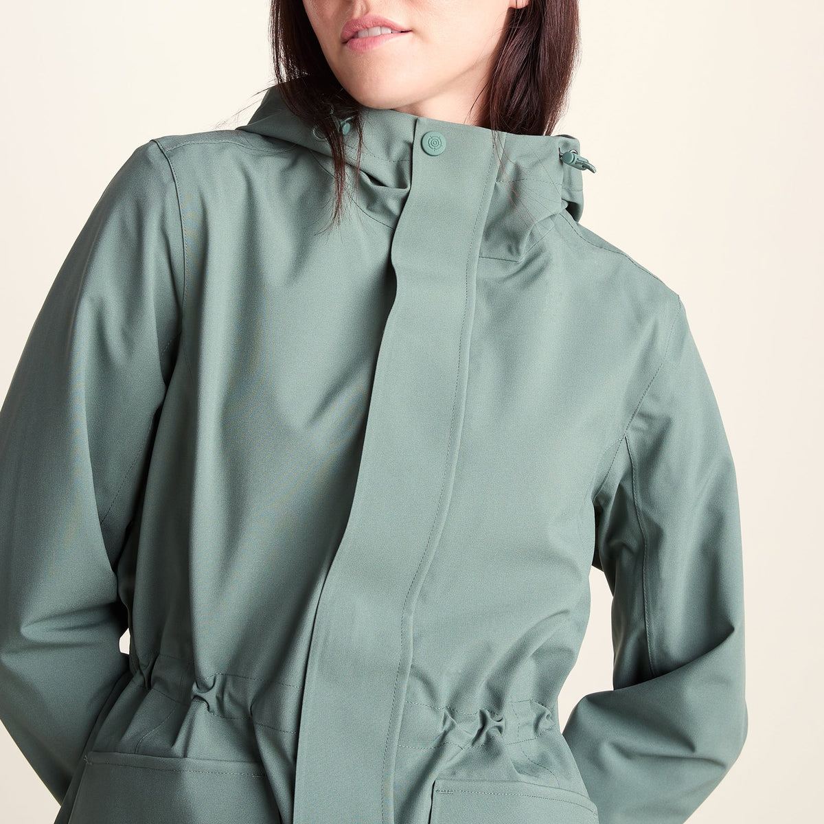 Burradon Womens Waterproof Jacket - Light Forest