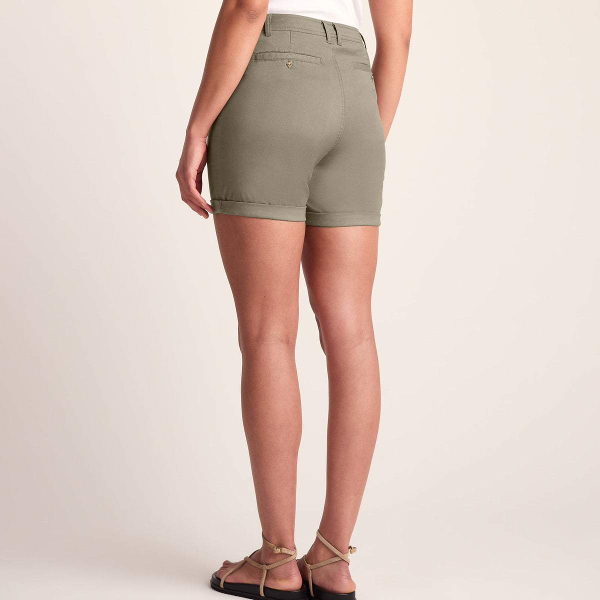 Canvey Womens Chino Shorts - Sage Green