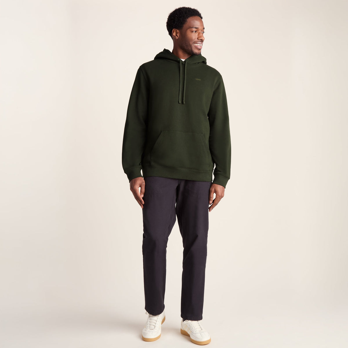 Carlton Mens Oversized Heavyweight 100% Cotton Hoody - Dark Olive Green