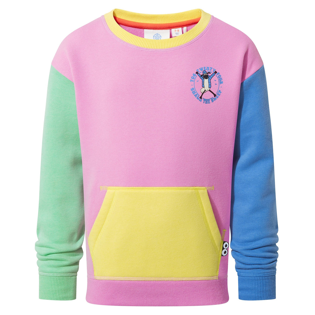 Cheviot Kids Shaun the Sheep Sweat - Piglet Pink