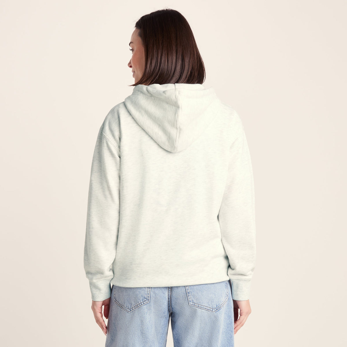 Ciara Womens Supersoft Relaxed Fit Hoody - Ice Grey Marl