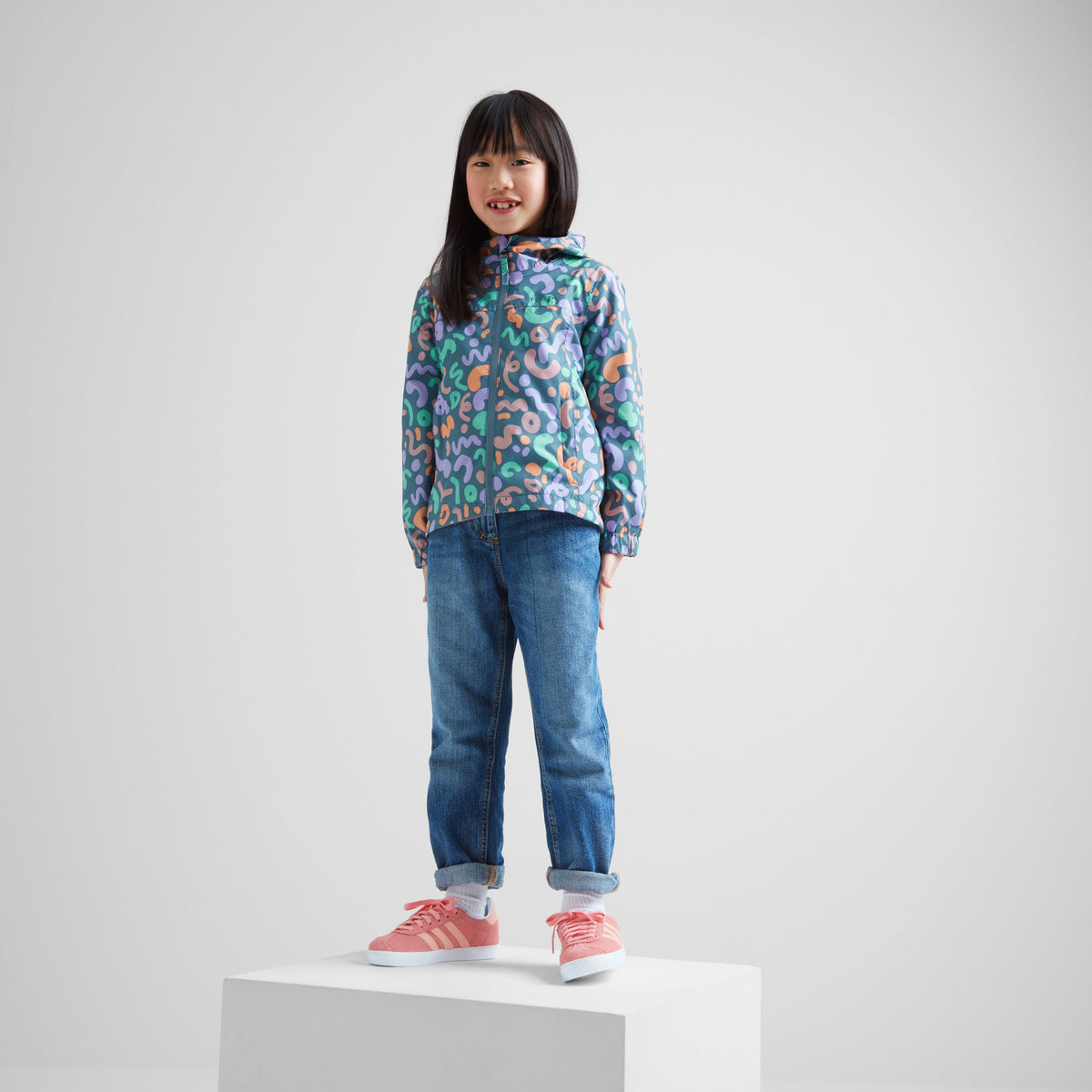 Copley Kids Waterproof Jacket - Blue Swirl Print