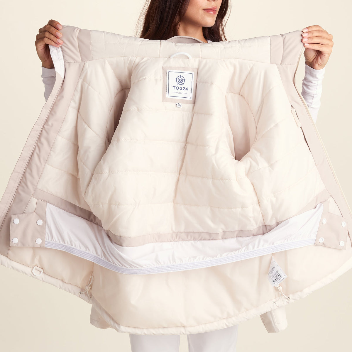 Corvara Womens Waterproof Insulated Ski Jacket - Simply Taupe