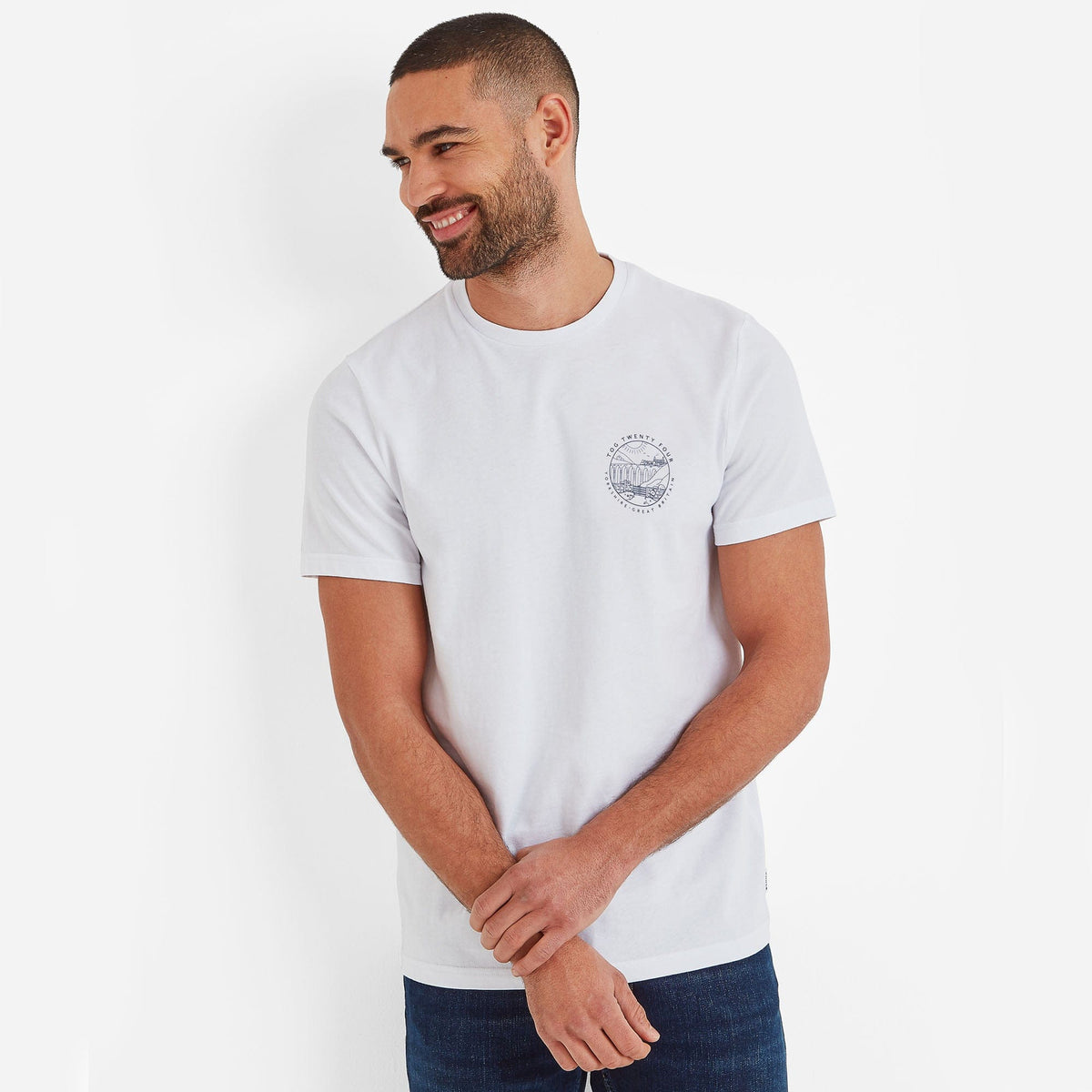 Country Mens T-Shirt - Optic White