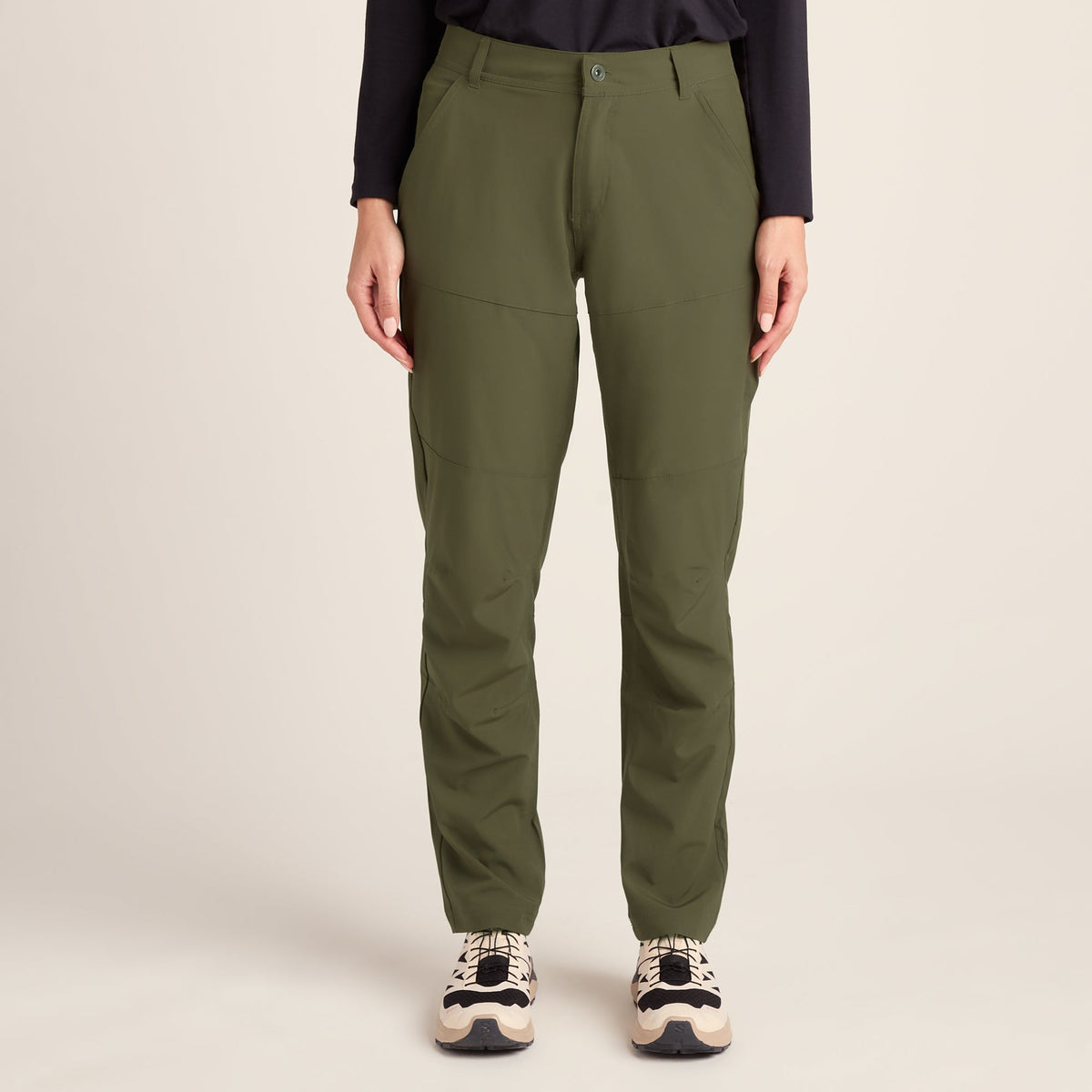 Denver Womens Walking Trousers Short - Khaki