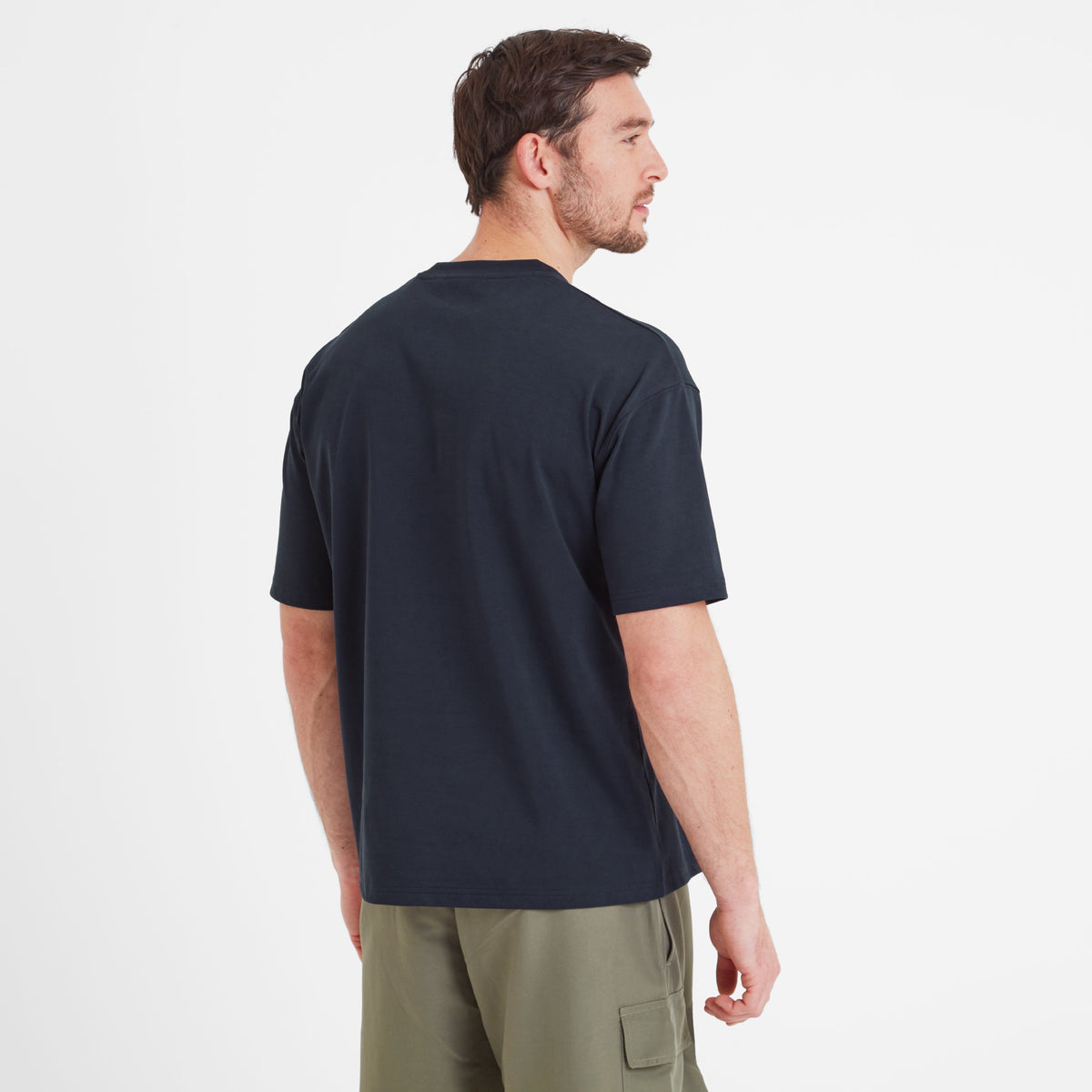 Denva Mens Oversized Premium Heavyweight Jersey T-Shirt - Dark Indigo
