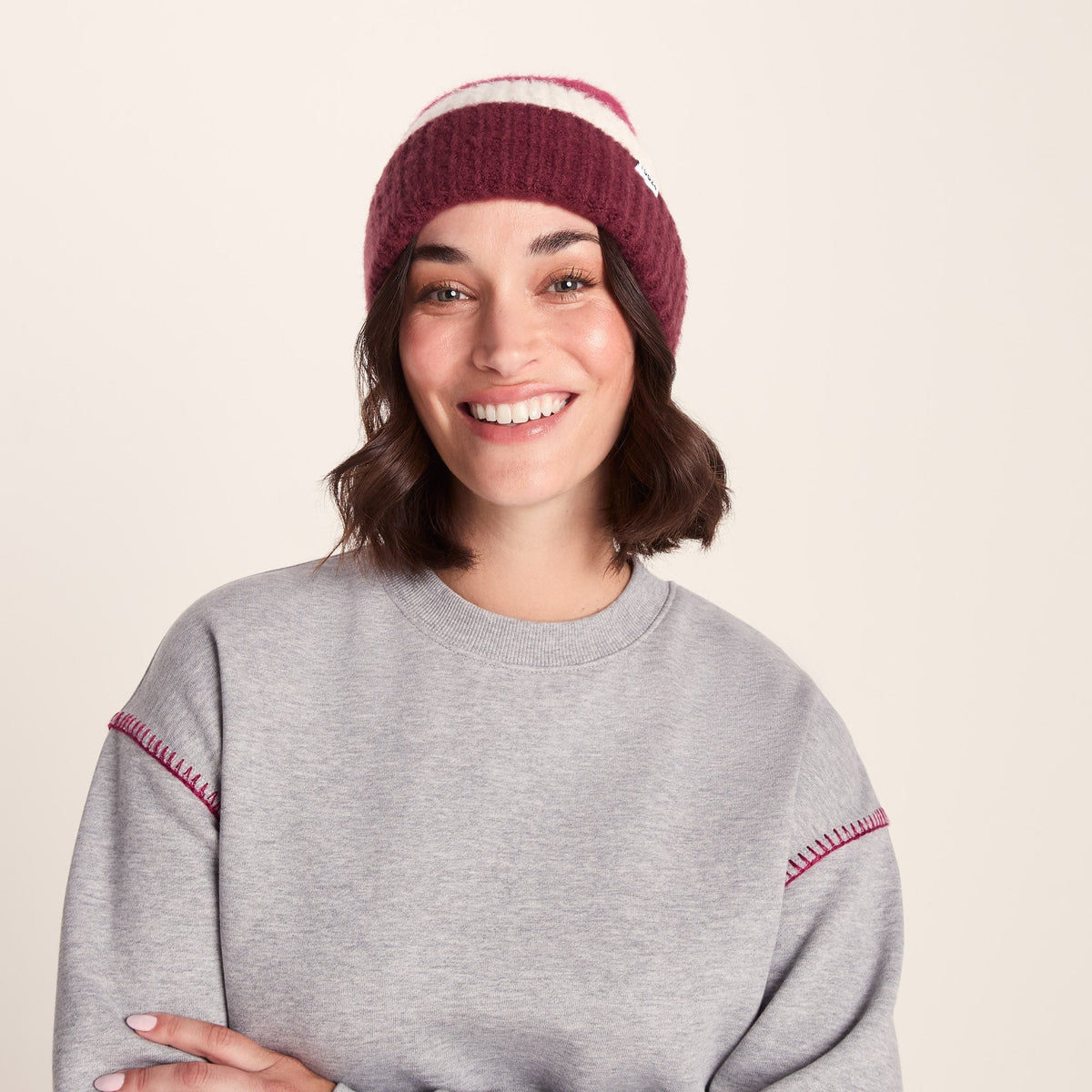 Desmon Knit Hat - Washed Burgundy