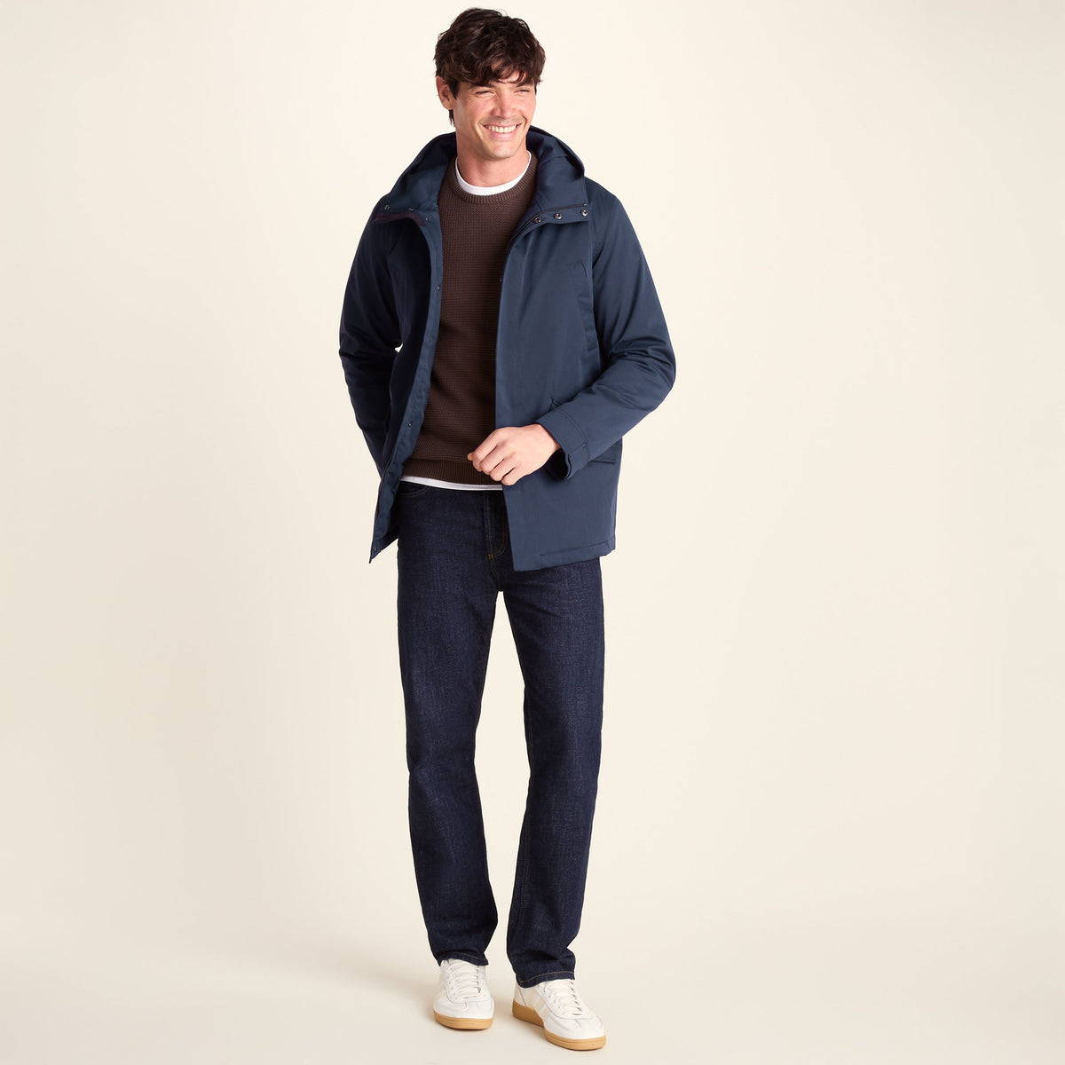 Dunnigan Mens Lightweight Padded Waterproof Parka - Deepest Blue
