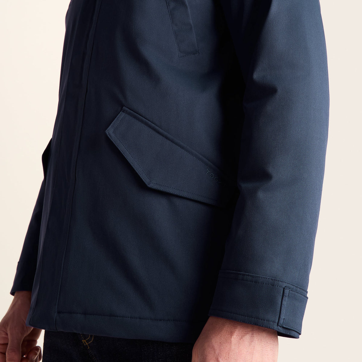 Dunnigan Mens Lightweight Padded Waterproof Parka - Deepest Blue